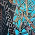 Paula Staniec, In Oblivion, Acrylic painting - panel, panel, 28 x 62