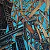 Paula Staniec, In Oblivion, Acrylic painting - panel, panel, 28 x 62