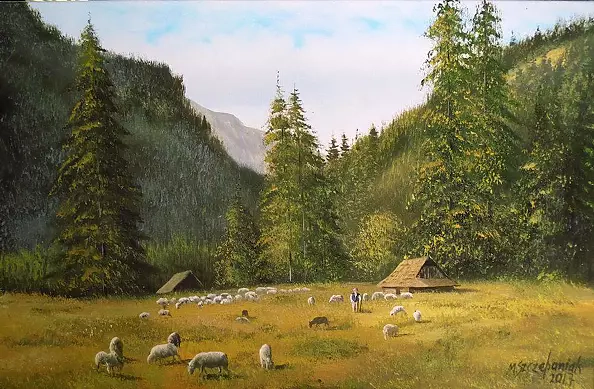 Marek Szczepaniak - W Tatrach - baca na hali