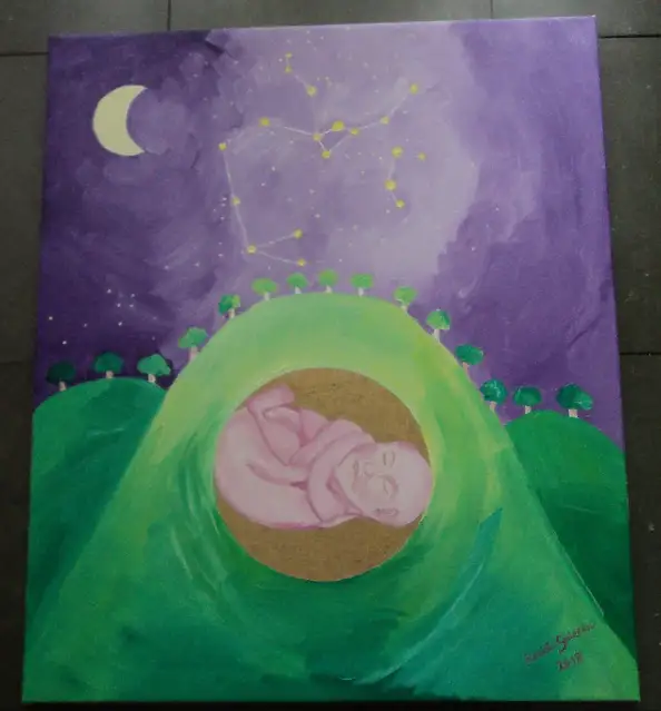 Elżbieta Sulecka, W Zodiaku, Obraz olejny - płótno, 50 x 60