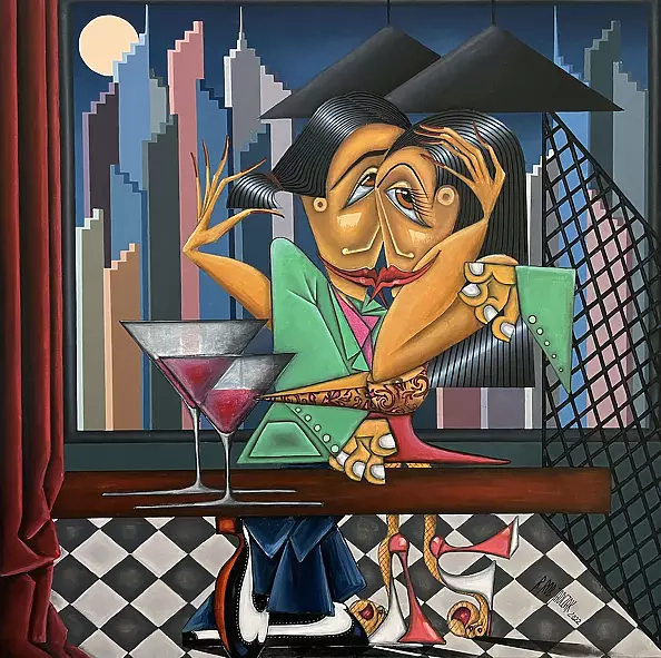 Robert Jadczak - At a bar in Manhattan