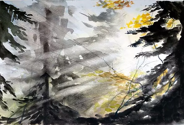 Zdzisław Rutkowski - In the dark forest