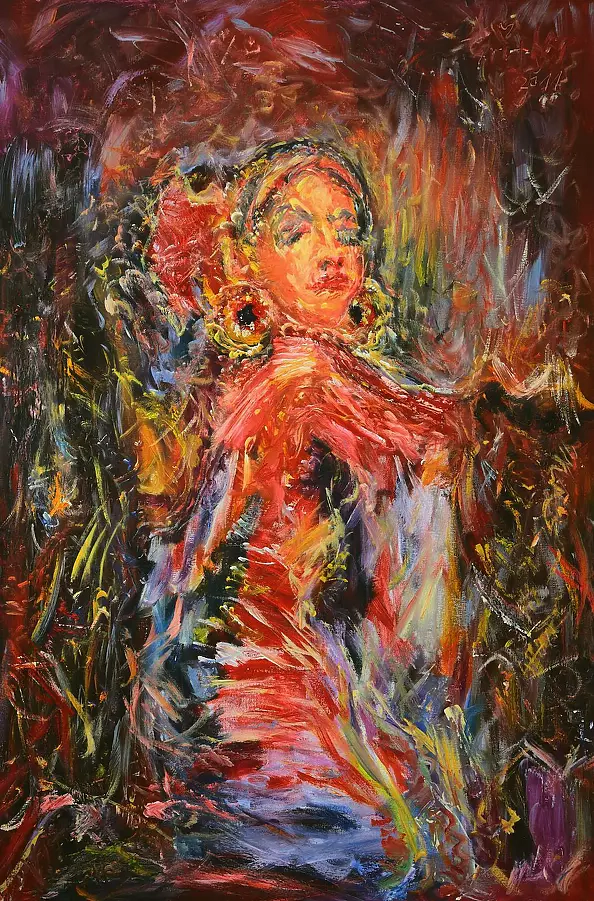 Eryk Maler - W indyjskiej świątyni - e'ryk maler