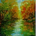 Grażyna Potocka - Peinture à l'huile en automne, 40-40 cm