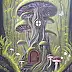 Luba Santkiewicz, In the land of forest dreams, Acrylic painting - canvas, 40 x 50