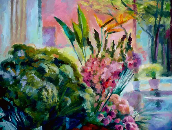 Barbara Gulbinowicz - At the flower shop