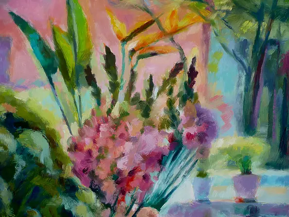 Barbara Gulbinowicz - At the flower shop