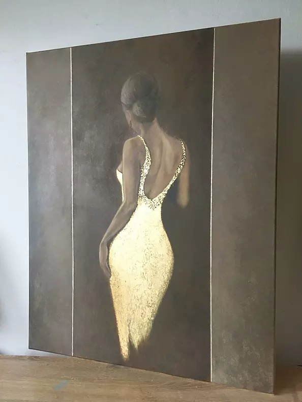 Adriana Plucha - "W oczekiwaniu" - Złoto 23 karaty 