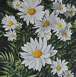 Aleksandra Kurzyńska, В саду, Акрилова картина - холст, 30 x 60