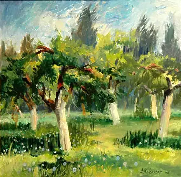 Alojzy Balcerzak - W ogrodzie wiosna