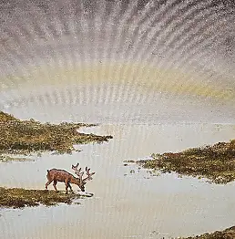 Wiktoria Bielińska, В погоне за тишиной, Акрилова картина - холст, 60 x 60