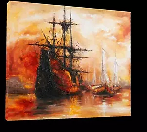 Elżbieta Brożek - W porcie wieczorem