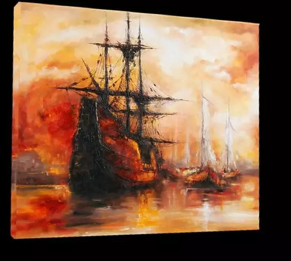 Elżbieta Brożek - W porcie wieczorem