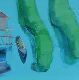 Agnieszka Kozień, В сезон дождей 7, Масляная картина - холст, 60 x 30