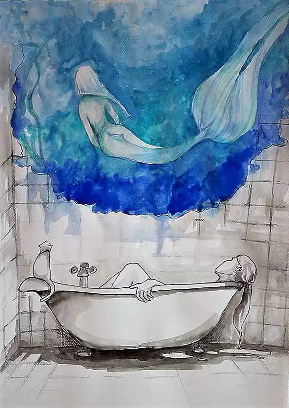 Adriana Laube - In the bath
