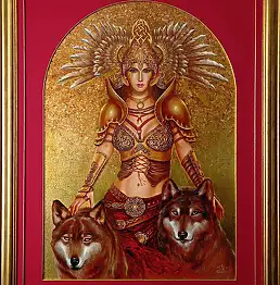 Arkadiusz Dzielawski, Валькирия 2, Масляная картина - холст, 80 x 117