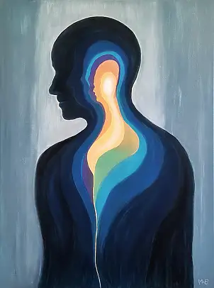 Marcin Bujas, Warstwy ciszy, Obraz akrylowy - płótno, 60 x 80