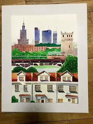 Mirosław Sobiech - Warszawa Akwarela