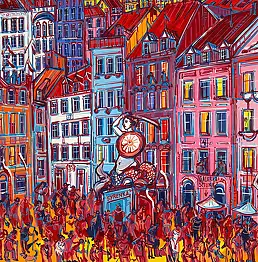 Joanna Mieszko, Warszawa, Obraz akrylowy - płótno, 100 x 73