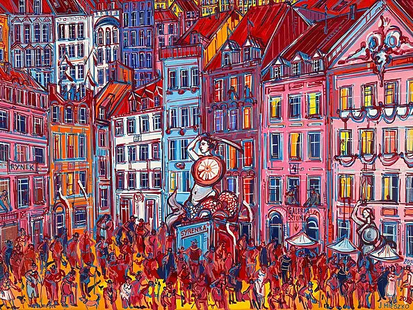 Joanna Mieszko, Varsavia, Dipinto acrilico - tela, 100 x 73