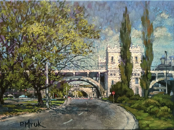 Piotr Mruk - Warsaw, Poniatowski Bridge viaduct in Solec.