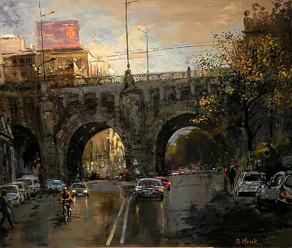 Piotr Mruk - Warsaw, viaduct in Powiśle.
