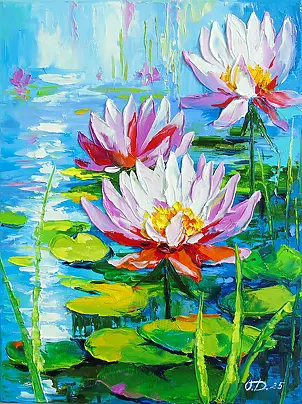 Olha Darchuk - Water lilies