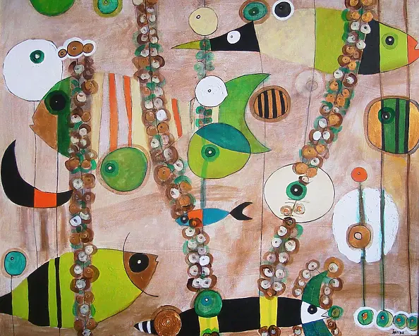 Hanna Karasińska Eberhardt - Pejzaż wodny 