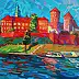 Anastasiia Kurkova, Wawelski Zamek, Obraz olejny - płótno, 100 x 80