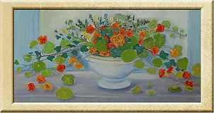 Jadwiga Rudnicka - Vase with nasturtiums