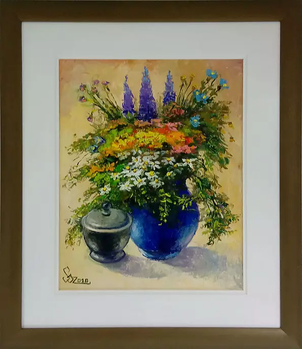 Sebastian Szczepański - Wazon z bukietem kwiatów