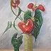 Magdalena Osewska - Vase with anthurium flowers