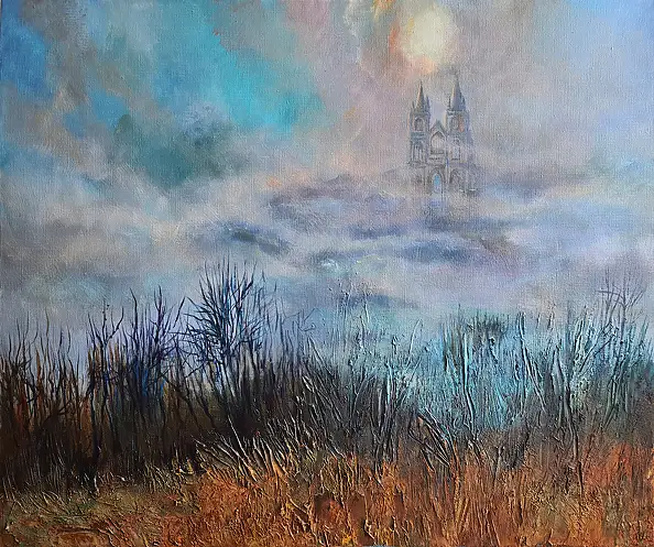 Urszula Świtaj, We mgle, Inne, Obraz akrylowy - płótno, 55 x 46