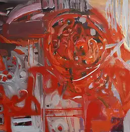 Małgorzata Kawecka, Машина воображение 01, Масляная картина, Акрилова картина - холст, 120 x 90