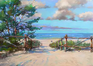 Krzysztof Tracz - Entrance to the beach