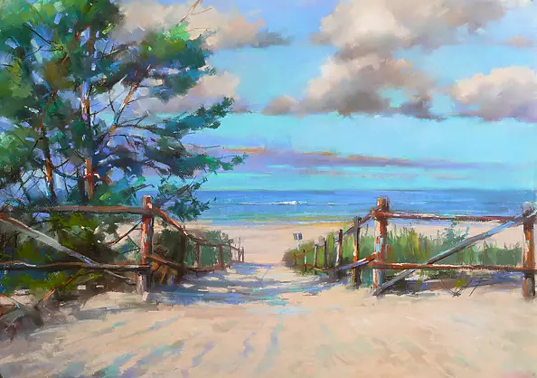 Krzysztof Tracz - Entrance to the beach