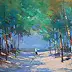 Krzysztof Tracz, Wejście na plażę, Pastel - papier, 50 x 35