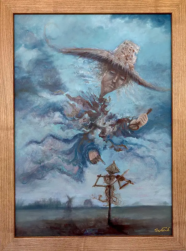 Marcin Szywała, Wena - raz jest raz jej nie ma, Obraz olejny - płyta, 50 x 70