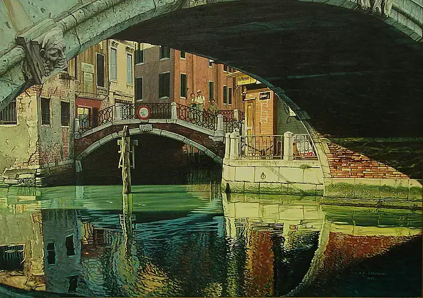 Andrzej A Sadowski - Venice Ponte San Pantalon