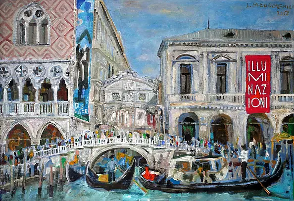 Stanisław Młodożeniec - Venice Ponte Vecchio