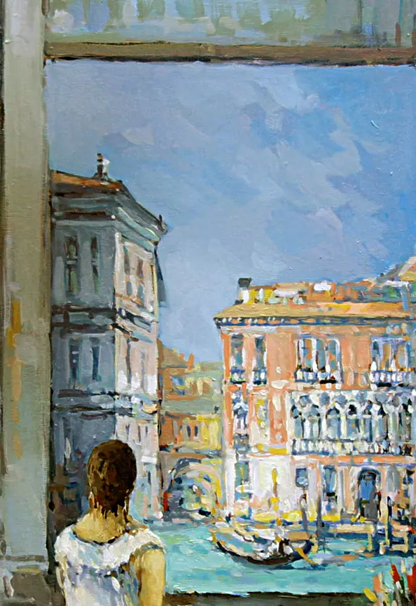 Piotr Rembieliński - Venice, the woman in the window