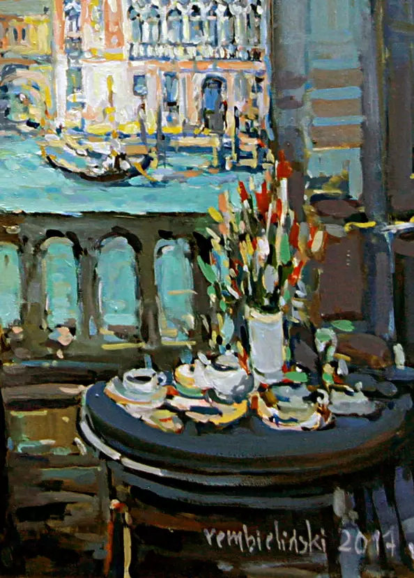 Piotr Rembieliński - Venice, the woman in the window
