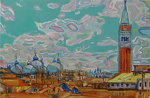 Dariusz Żejmo - Venice over the rooftops