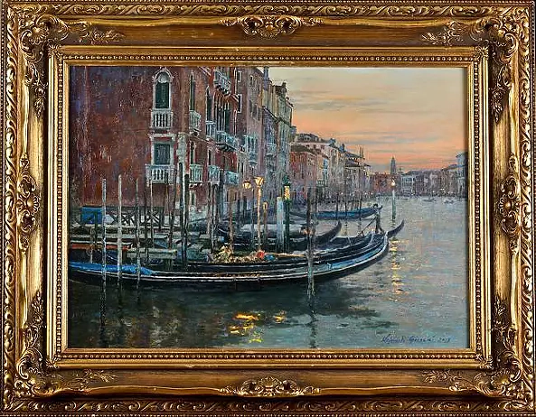 Wojciech Górecki - Wenecja -zachód nad Grand Canal