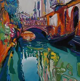 Dariusz Żejmo, Incantesimi veneziani, Quadro a olio - tela, 60 x 40