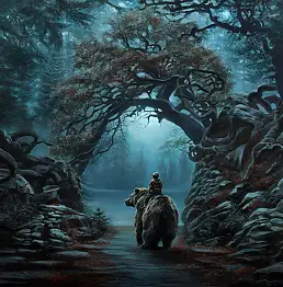 Agata Buczek, Le chemin intérieur, Peinture à l'huile - toile, 100 x 100