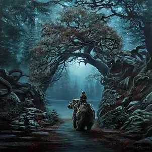 Agata Buczek, Wewnętrzna droga, Obraz olejny - płótno, 100 x 100