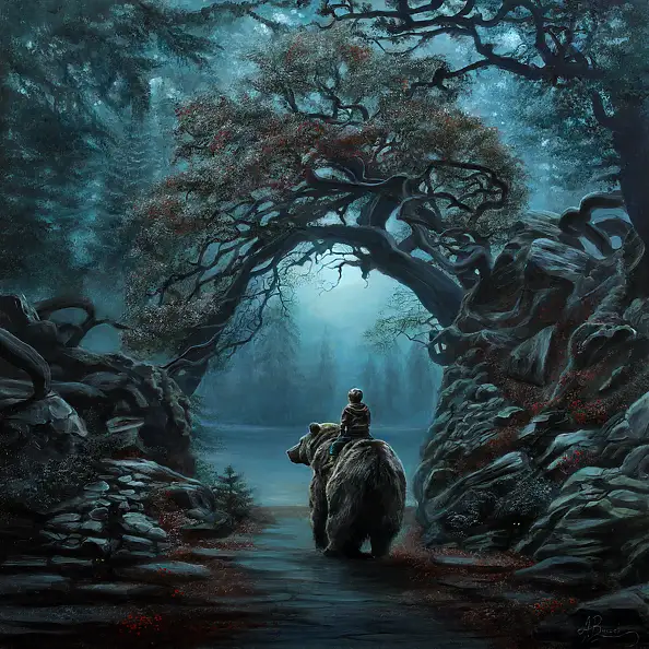 Agata Buczek, Wewnętrzna droga, Obraz olejny - płótno, 100 x 100