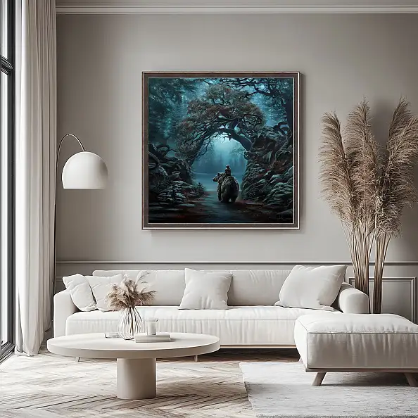 Agata Buczek, Wewnętrzna droga, Obraz olejny - płótno, 100 x 100