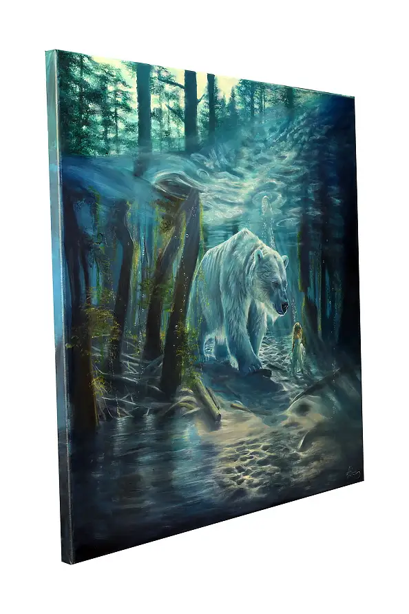 Agata Buczek, Force intérieure, Peinture à l'huile - toile, 100 x 100